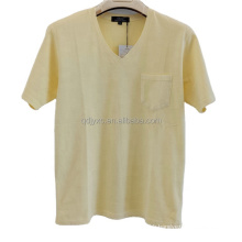 wholesale 100% cotton 180g v neck shirt women tshirts with  custom logo printed